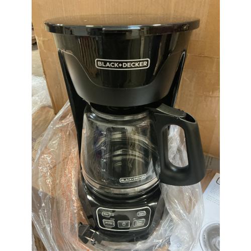 12- Cup Programmable Coffee Maker with Vortex Technology in Black