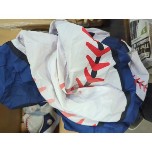 ADASMILE A & S Baseball Sheets Medium for Boys Kids Sports Sheet for Teens Baseball Bedding Set 3D Blue Ball Game Printed Bed Sheet with Pillowcase Soft Microfiber All Season Room Decor