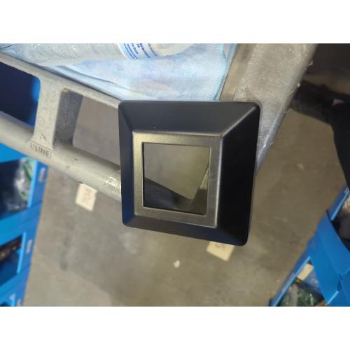Single Piece Post Cover/Skirt Plate for 2 Floor Flange | Flange Cover | Post Base Cover Skirt |Black (Single Pack)