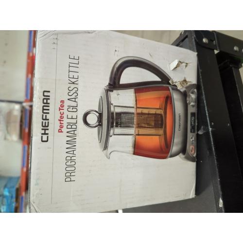 Chefman 1.5L Programmable Electric Glass Kettle