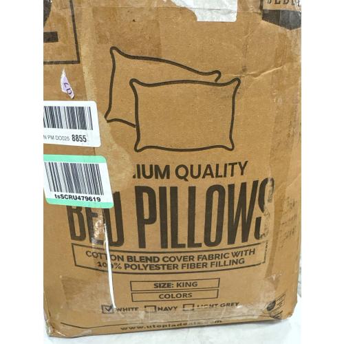 Utopia Bedding Bed Pillows for Sleeping (White), King Size, Set of 2, Hotel Pillow, Cooling Pillows for Side, Back or Stomach Sleepers