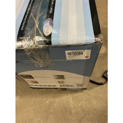 Whynter 2.1 Quart Upright Ice Cream Maker with Stainless Steel Bowl