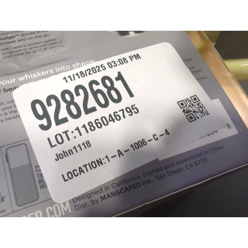 Color Black MANSCAPED The Beard Hedger SkinSafe Cordless Beard Trimmer, Waterproof Clippers for Facial Hair Shaving