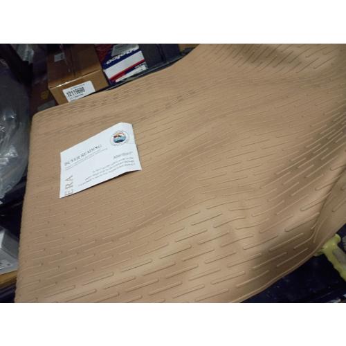 Largest Dog Food Mat, 39.5x29.5 Silicone Dog and Cat Mat for Food and Water Bowls, Thinken Waterproof Non-Slip XXXL Pet Feeding Mat for Floors (Brown)