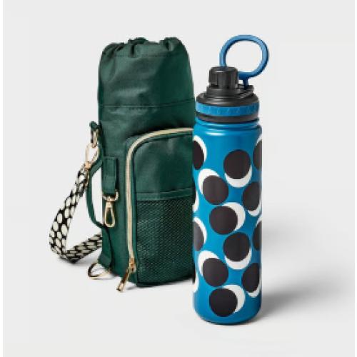 hydration business set, water bottle crossbody bag, stainless steel water bottle