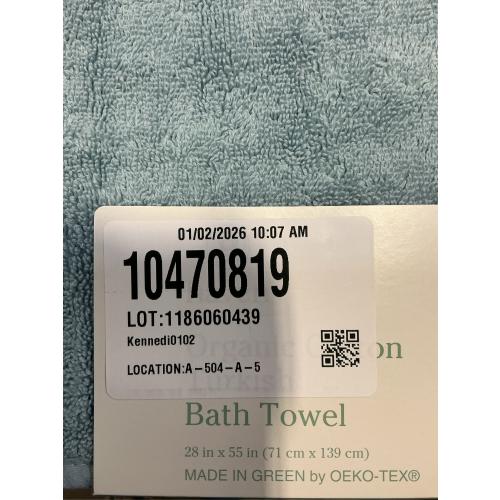 Haven Turkish Cotton Bath Towel in Celestial Blue