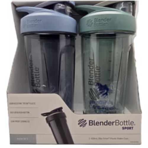 2pk Blender Bottle Green and Blue