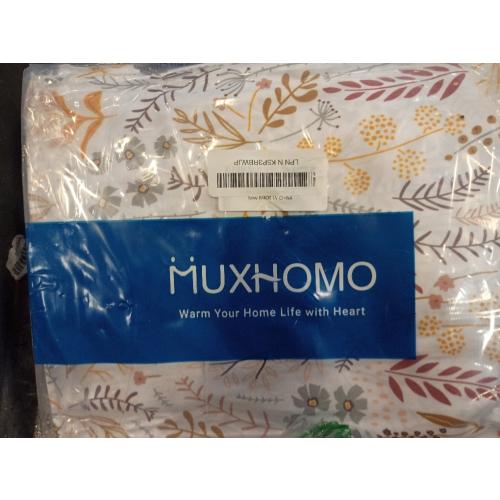 MUXHOMO Queen Size 4 Piece Sheet Set, Soft Breathable Bed Sheet Set for Bedroom with Deep Pocket Up to 16, Wrinkle-Free & Cooling Bedding for Oeko-TEX Certified - Fern Class