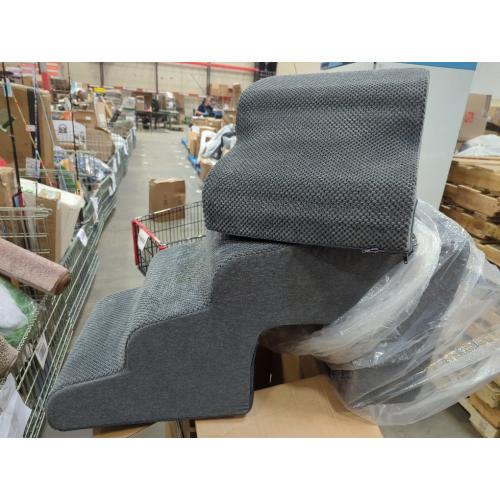 Dog Stairs for High Beds with Tunnel, 5-Step Dog Steps for Small Dogs and Cats, Foldable Pet Stairs for High Bed Climbing, Non-Slip Balanced Pet Step Indoor, Dark Grey