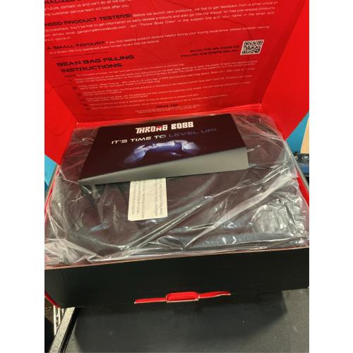 Throne Boss Gaming Bean Bag Chair for Kids with High Back – Floor Gaming Chair, Easy to Clean Oxford 420D Fabric, Large Side Pockets, Headphone Hanger – Cover ONLY Add 200 Liters Beans (Black)