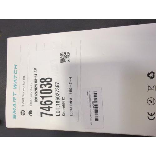 Black 1.96 Blood Pressure Watch, Smart Watch, Blood Pressure Watch for Men, 1.96'' Touchscreen Waterproof Smart Watch with Blood Pressure/Heart Rate Compatible for Android/iOS, Black