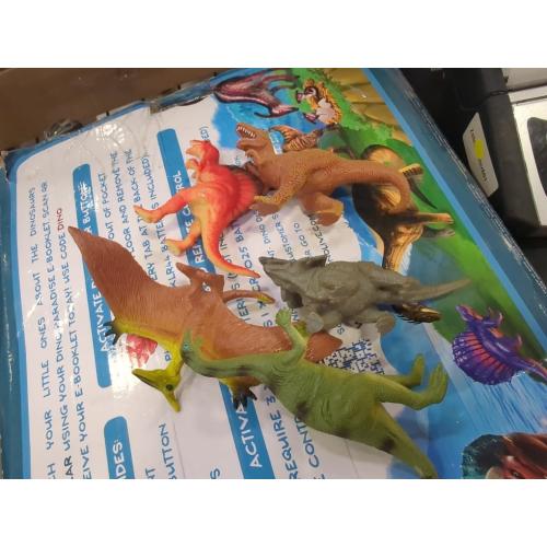 5 toys W&O Dino Paradise Play Tent with Roar Button, Dinosaur Toys and LED Lights - Epic Pop Up Tent for Boys & Girls - Perfect for Indoor & Outdoor Adventures