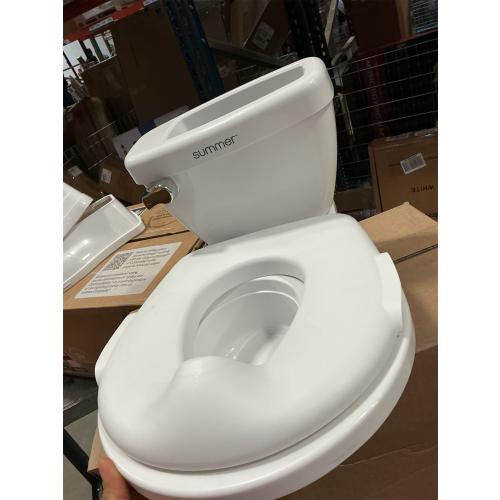 Summer Infant by Ingenuity My Size Potty Pro in White, Toddler Potty Training Toilet, Lifelike Flushing Sound, for Ages 18 Months , Up to 50 Pounds