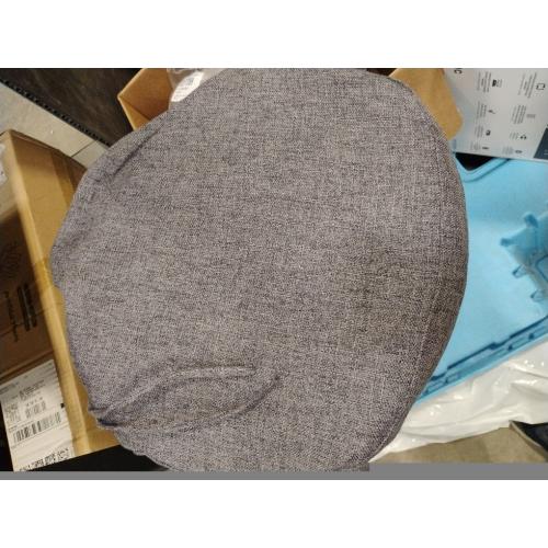 OVOV Chair Cushions for Dining Chairs Set of 6 Windsor Seat Cushion for Kitchen Room Chair Thick Textured Chair Pads with Ties and Non-Slip Bottom(16x15 Inch Light Grey)