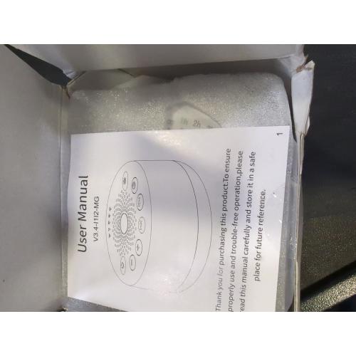 White Sound Machine Easysleep White Noise Machine with 25 Soothing Sounds and Night Lights with Memory Function 32 Levels of Volume and 5 Sleep Timer Powered by AC or USB for Sleeping Relaxation (White)