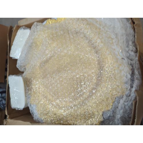 50 Pcs Gold Charger Plates Bulk, 13 Reef Plate Chargers for Dinner Plates, Plastic Floral Decorative Plates for Table Setting, Round Table Chargers for Wedding, Christmas, Party, Event, Decoration