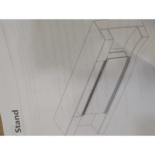 White TV Stand with Fireplace Mount