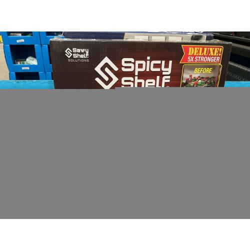 Spicy Shelf Deluxe - Expandable Spice Rack and Stackable Cabinet & Pantry Organizer (1 Set of 2 Shelves) - As seen on TV Deluxe (Spicy Shelf Organizer) - Pantry Organization - Pantry Spice Organizer