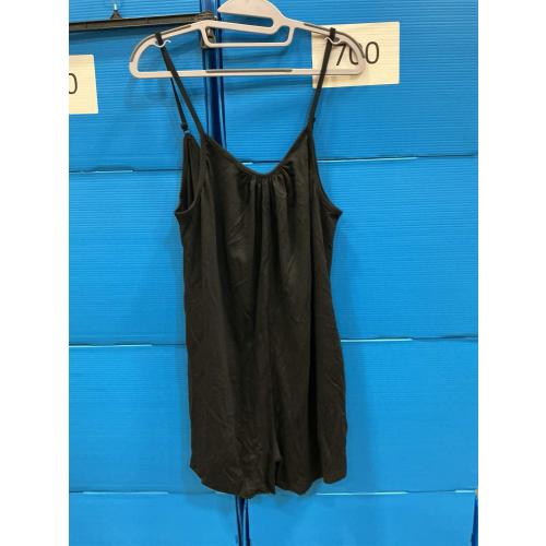 SIZE LARGE Women Built-in Bra Camisole Adjustable Strap Tank Top Summer Loose Fit Cami Shirt