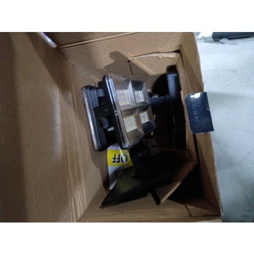 Beyond Bright X3 Motion-Sensing Solar Powered LED Black Floodlight