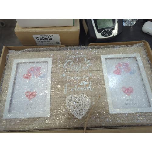 Sister Birthday Gifts From Sisters, 4x6 Picture Frame Bestie Gift - Double Photo Frame Gift Idea for Big Sister Valentine's Day Christmas Mothers Day Present