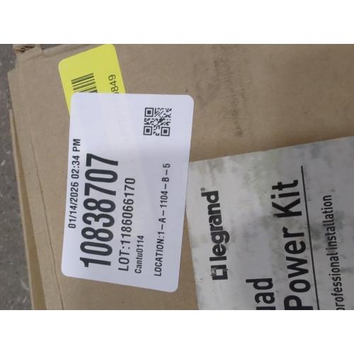 Legrand Geek Squad in Wall Power Kit - White GSK701