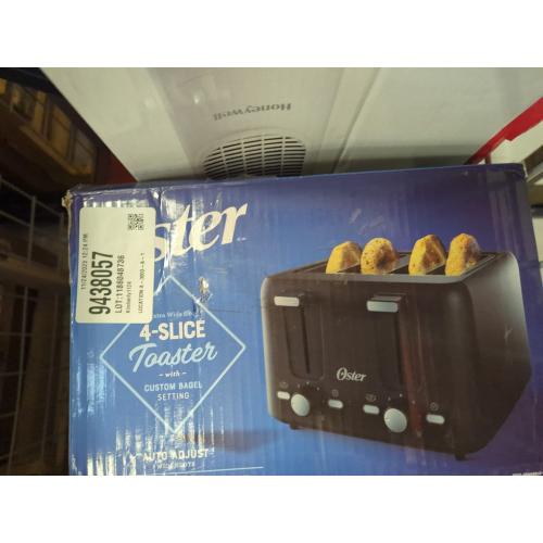 Oster 4-Slice Toaster With Extra-Wide Slots Black