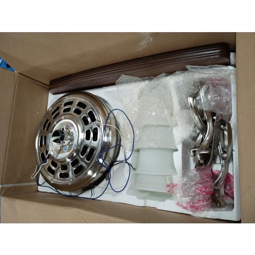 Harbor Breeze Notus 52-in Brushed Nickel with Driftwood/Sienna Blades LED Indoor Ceiling Fan with Light (5-Blade)