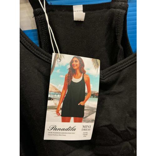 SIZE MEDIUM Womens Athletic Dress Hot Shot Mini Dress Built in Shorts Summer Workout Romper Dress