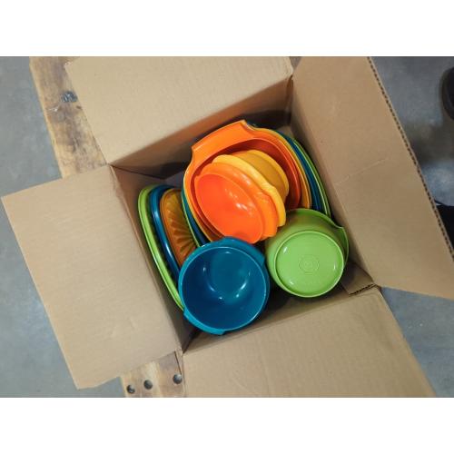 Tupperware Heritage Retro Collection, Bowls & Plates, 20 Piece Food Storage Container Set in Retro Colors, Dishwasher Safe and BPA Free