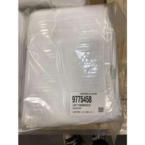 Haven Turkish Cotton Bath Towel in Bright White 2 pack