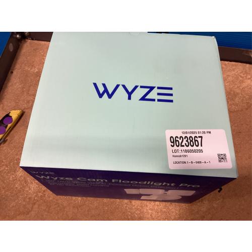 Wired Outdoor Wi-Fi Floodlight Pro Home Security Camera with 2K Resolution and App Control, Works with Alexa and Google