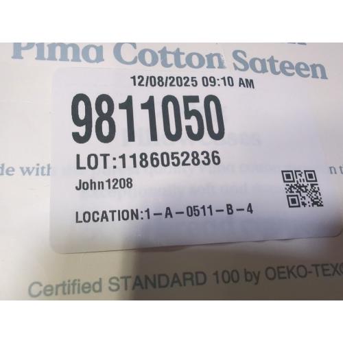 Set of 2 Size King Color White Nestwell Pima Cotton Sateen 500-Thread-Count King Pillowcase Set in Bright White