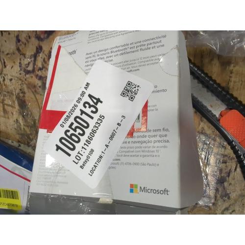 Microsoft RJN-00001 Bluetooth Mouse - Wireless - Bluetooth - 2.40 GHz - Matte Black - Blue