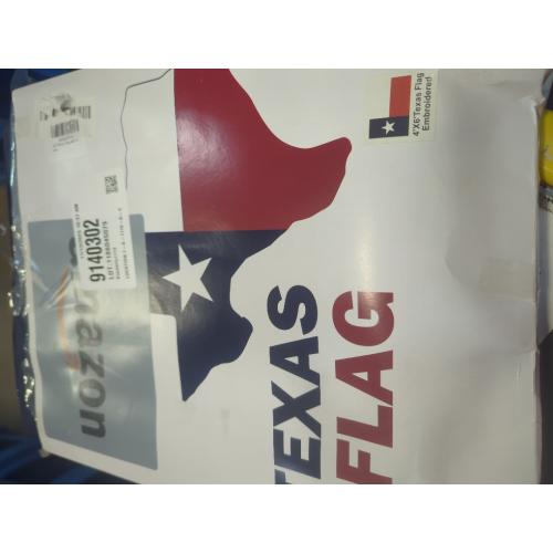 Homissor Texas Flag 4x6 Feet - Embroidered Star Sewn Stripes Outdoor Heavy Duty 210D Oxford Nylon Flags Vivid Color - Canvas Header Brass Grommets and 4 Stitch Hemming USA Flag