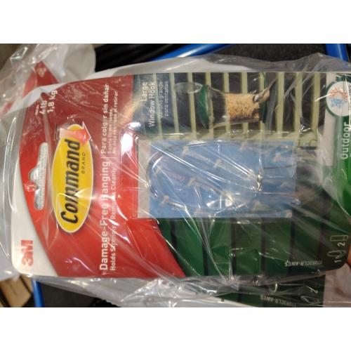 4 packs, Command Outdoor Large Window Hook, Clear, 1-Hook, 2-Strips, Decorate Damage-Free
