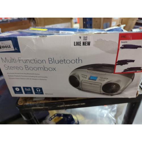Insignia AM/FM Radio Portable CD Boombox with Bluetooth