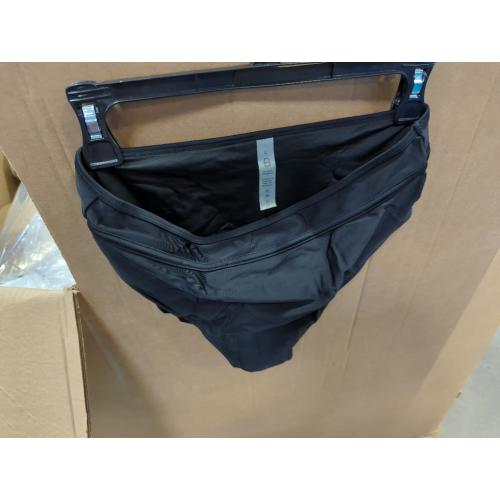 BMJL Women's Large Black High Waisted Bikini Sets Sporty Two Piece Swimsuits Color Block Cheeky High Cut Bathing Suits