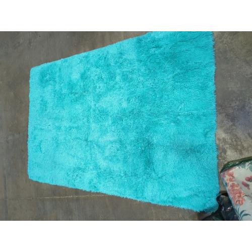 Medium Rugs for Living Room, Large Fluffy Area Rugs for Bedroom, Soft Carpet Shag Kids Rug with 4 Non-Slip Rug Pads (Turquoise Blue,)