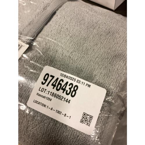 Haven Organic Cotton Terry Hand Towel in Harbor Mist Grey 6 PACK