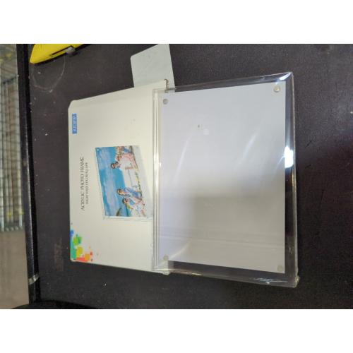5x7 Acrylic Picture Frame Clear Double Sided Magnetic Picture Frameless Desktop Display Photo Frame with Stand Best Gift for Family, Baby, Friend
