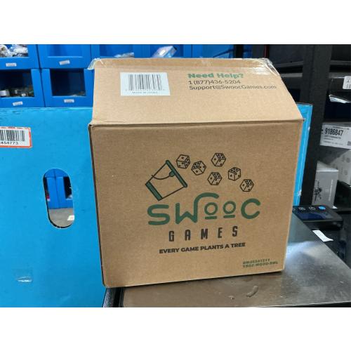 Yardzee, Farkle & 20  Games - Light-Weight Yard Dice Game Set (All Weather) with Wood Bucket, 5 Score Cards, and Marker