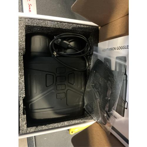 Night Vision Goggles for Adults, 4K Infrared Night Vision Binoculars with Rechargeable Battery and Anti-Shake Motion Detection for Camping