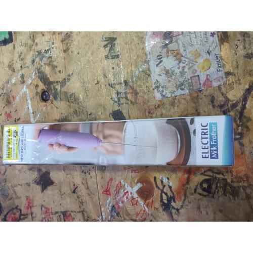 Powerful Milk Frother Handheld Foam Maker, Mini Whisk Drink Mixer for Coffee, Cappuccino, Latte, Matcha, Hot Chocolate, No Stand, Light Purple