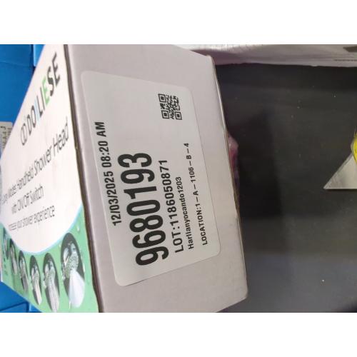 High Pressure 6 Setting Shower Head Hand-Held with ON/OFF Switch and Spa Spray Mode - Hand Held Shower Head with Handheld Spray - Shower Head with Hose - Chrome