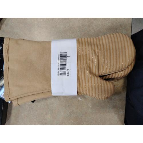 6 packs, All-Clad Premium Silicone Oven Mitt: Heat Resistant to 500 Degrees - 100% Cotton & Silicone, 14x7 Pot Holder for Kitchen and Barbeque, (1-Pack), Cappuccino