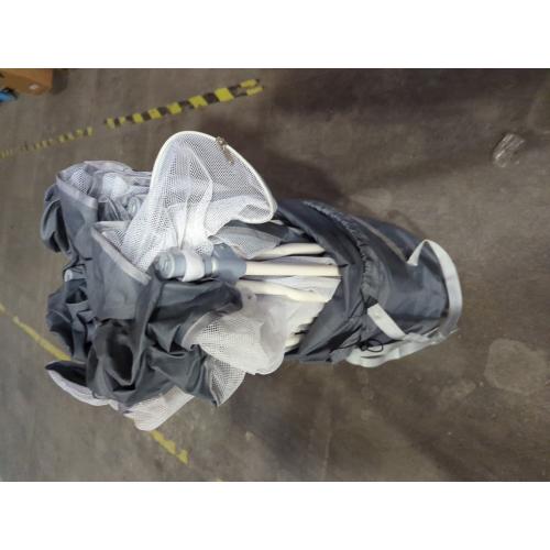 Foldable Baby Playpen 50X50,Play Pen for Babies and Toddlers, Portable Playpen, Kids Collapsible Play Pen, Indoor & Outdoor Baby Fence with Visible Mesh,Safety Area Travel Play Yard with mat (Grey)