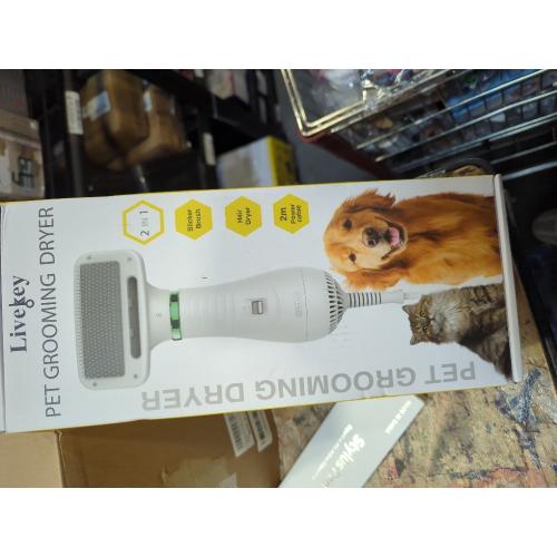 2-in-1 Dog Hair Dryer with Slicker Brush for Small-Sized Dogs