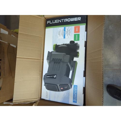 FLUENTPOWER 1.5HP Automatic Garden Booster Pump with Integrated Prefilter, 1300GPH, Lift 150FT, Portable Shallow Well Jet Pump, Water Transfer Draining Pump for Home Garden Lawn Sprinkler Irrigation