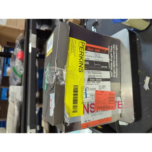 Wired Outdoor Wi-Fi Floodlight v2 Home Security Camera with 2K Video, Color Night Vision, Motion Activated LEDs - Black